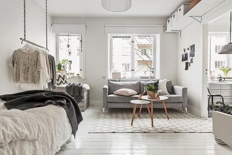 La distribución de un hogar es cuestión de prioridades interiores espacios pequeños estilo nórdico escandinavo decoración mini pisos decoración femenina decoración estudio cocina nordica pequeña blog decoración nórdica 