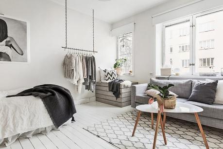 La distribución de un hogar es cuestión de prioridades interiores espacios pequeños estilo nórdico escandinavo decoración mini pisos decoración femenina decoración estudio cocina nordica pequeña blog decoración nórdica 