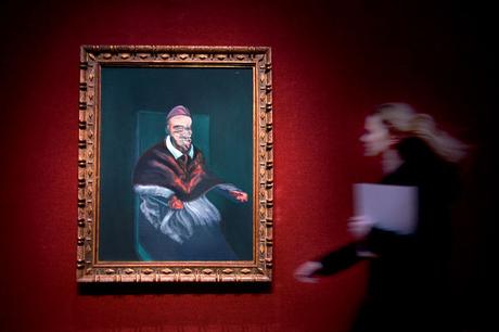 'Study from Portrait of Pope Inocent X by Velázquez' en la casa Christie's en Londres. / AP Photo. Sang Tan. 