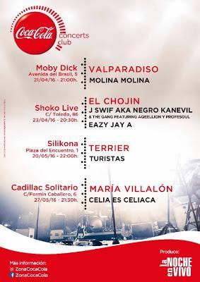 Ganadores Coca-Cola Concerts Club (Primavera 2016)