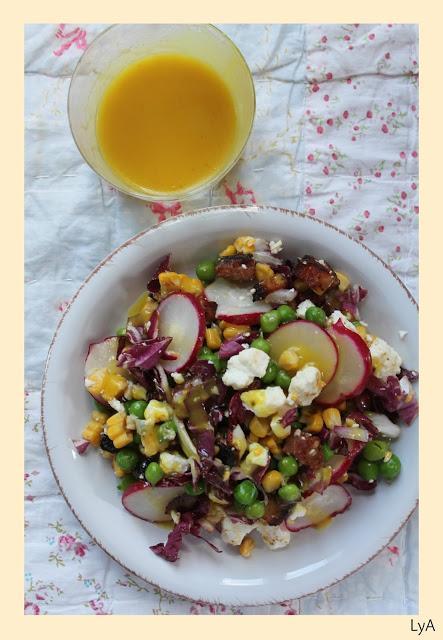 Ensalada de guisantes frescos y rabanitos, con aliño de miel y mostaza... para ¿Quedamos a comer en Madrid? Ensalada de guisantes frescos y rabanitos, con aliño de miel y mostaza... para ¿Quedamos a comer en Madrid?
