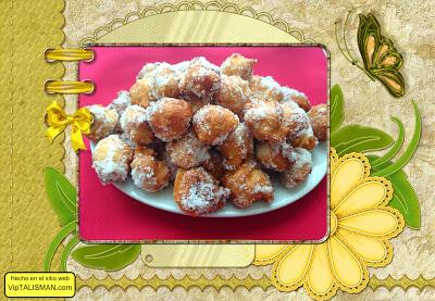 BUÑUELOS DE HORCHATA Y NARANJA