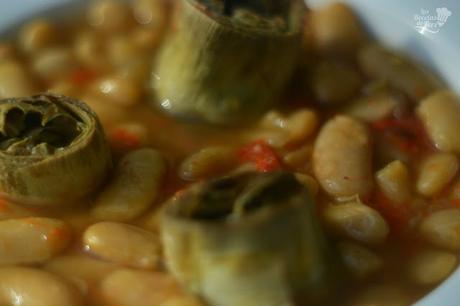 Fabes asturianas con alcachofas tererecetas 01