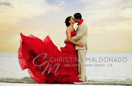 Vestido rojo Christina Maldonado