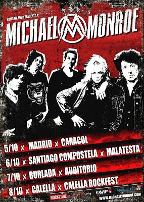Michael Monroe volverá de gira a España en octubre