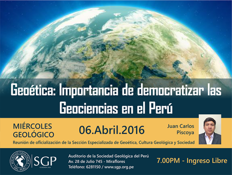 Crean Sección Especializada de la Geoética en el PerúEl p...