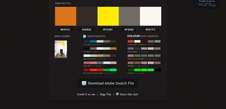 Crear paleta de colores mediante una fotografía de referencia