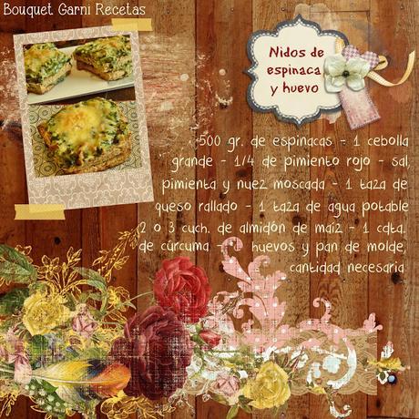 Nidos de espinaca y huevo Nidos de espinaca y huevo