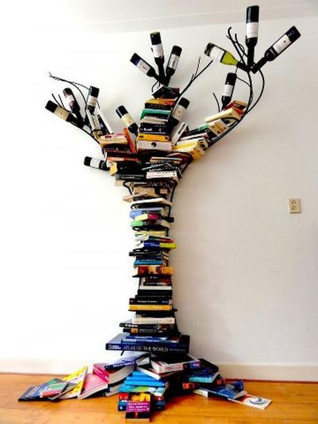 Librería con forma de árbol