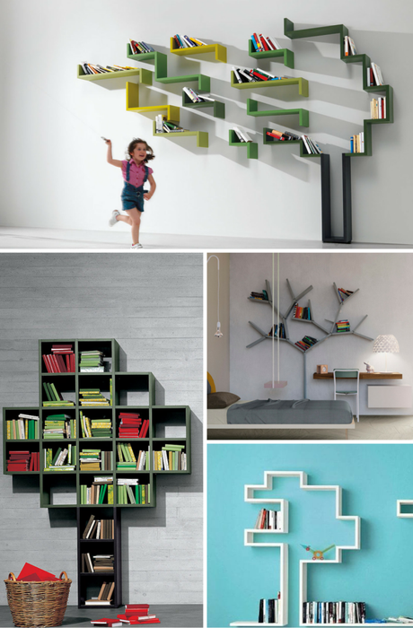 Librerías con forma de árbol