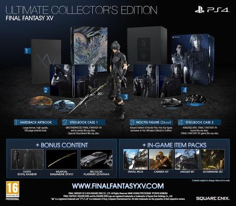 Así son las Ediciones Especiales de Final Fantasy XV