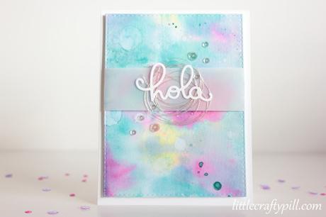 Watercolor smooching technique: two cards Watercolor smooching technique: two cards