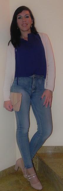 Azul Eternity (look, manicura y outfit)