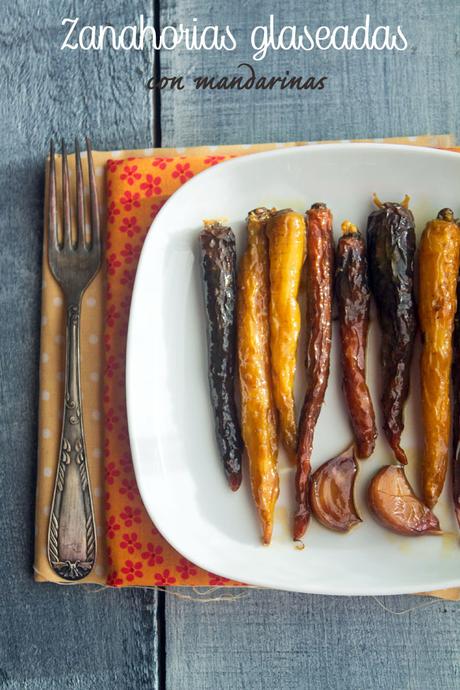Zanahorias glaseadas con mandarinas