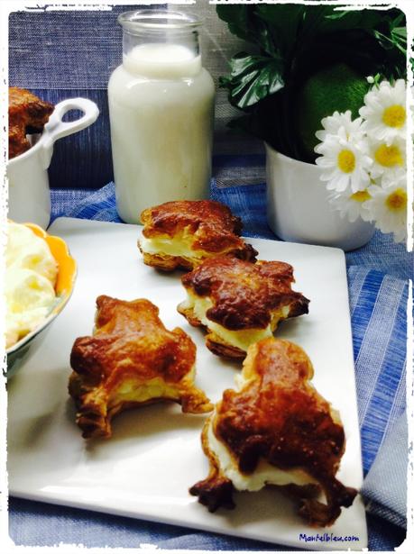 Ranitas de hojaldre rellenas de crema de mantequilla 5