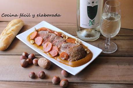 SOLOMILLO IBERICO CON SALSA DE VINO,PASAS Y OREJONES