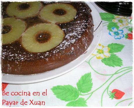 Tarta de chocolate y piña