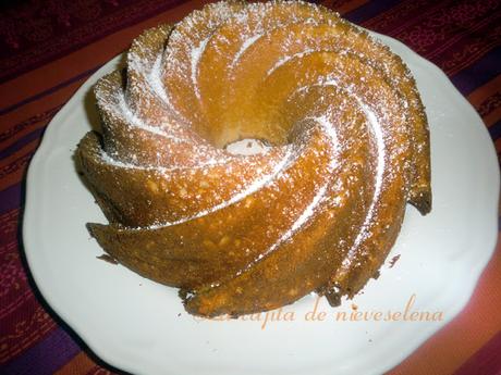 Bundt de queso y chocolate blanco y ganador del sorteo V aniversario
