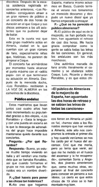 Los Ronaldos en Almería.