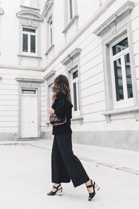 Ruffled_Sleeves_Jumper-Black_Culottes-Dune_Sandals-Beaded_Bag-Outfit-Collage_Vintage-Street_Style-24