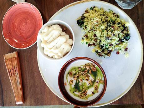 Combi cus cus rabo de toro y crema la esquina baco y boca