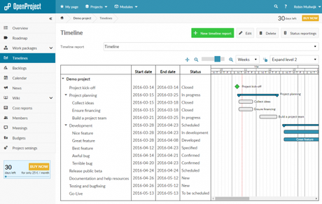 Herramientas Open Source para el manejo de proyectod