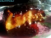 Tarta cremosa queso horno mermelada cerezas
