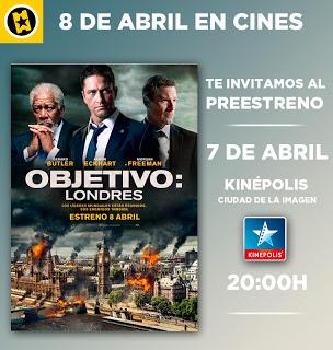 ¿Te gustaría asistir al preestreno de Objetivo: Londres?