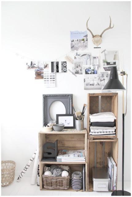 Decorando con cajas de fruta