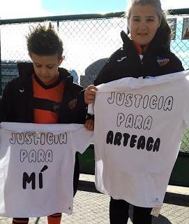 Cinco partidos de sanción a un niño de siete años por ¡AGREDIR AL ÁRBITRO! en Madrid. #JusticiaParaArteaga
