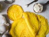 Panqueques harina arroz integral curcuma