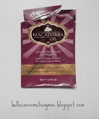 Mascarilla para el cabello de Aceite de macadamia Hask