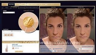 Herramienta de Maquillaje virtual de Estée Lauder