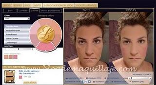 Herramienta de Maquillaje virtual de Estée Lauder