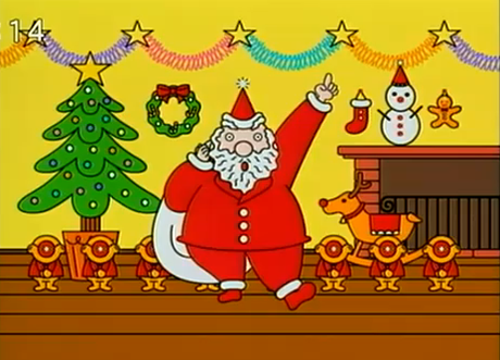 Feliz Navidad con el Papa Noel bailarín