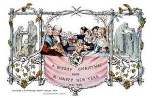 La primera postal navideña