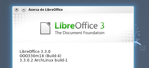 LibreOffice llega a Archlinux y es para quedarse