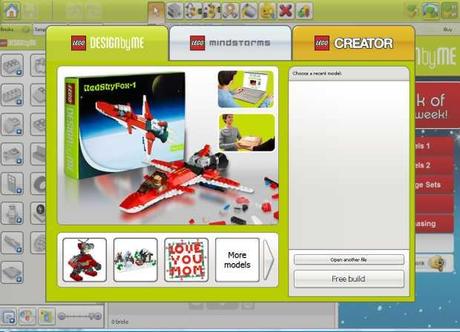 PantallaInicial_LegoDigital Pantalla inicial del Lego Digital Designer 4 - Microsoft Windows (también disponible para MAC OS X)