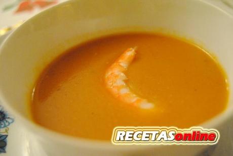 Crema de marisco - Recetas de cocina RECETASonline