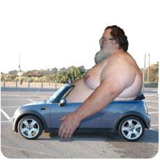 Obesos en accidentes de tráfico