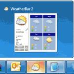 WeatherBar-El clima en la barra de tareas de Windows 7