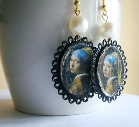 PENDIENTES LA JOVEN DE LA PERLA