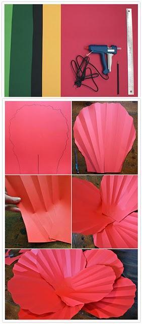 Diy: flor de papel gigante