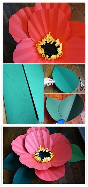 Diy: flor de papel gigante