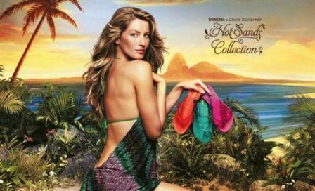 Cara y cruz: Giselle Bündchen imagen de Ipanema y de Balenciaga