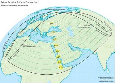 Eclipse Parcial de Sol, 4 de enero de 2011