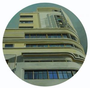 Capitol, 2010, óleo/tabla, 50 cm. www.galeriaestampa.com