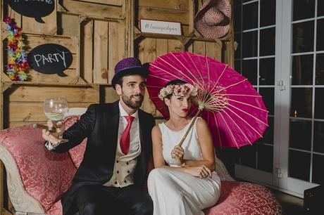 LAIA y  EDGAR: UNA ELEGANTE BODA CON CHISTERA