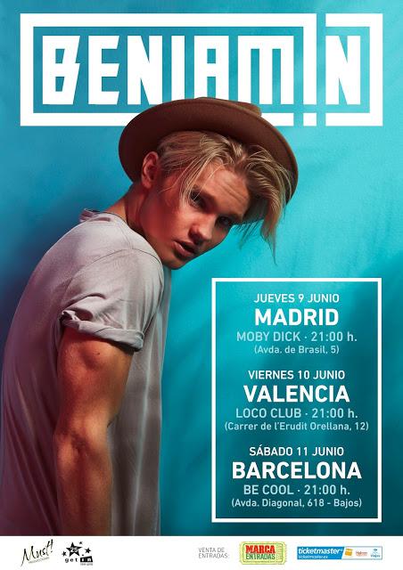 BENJAMIN el finlandés que arrasa en España, presenta su nuevo álbum FINGERPRINTS en concierto. Madrid, Valencia, Barcelona
