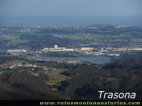 Vista de Trasona desde el Gorfolí